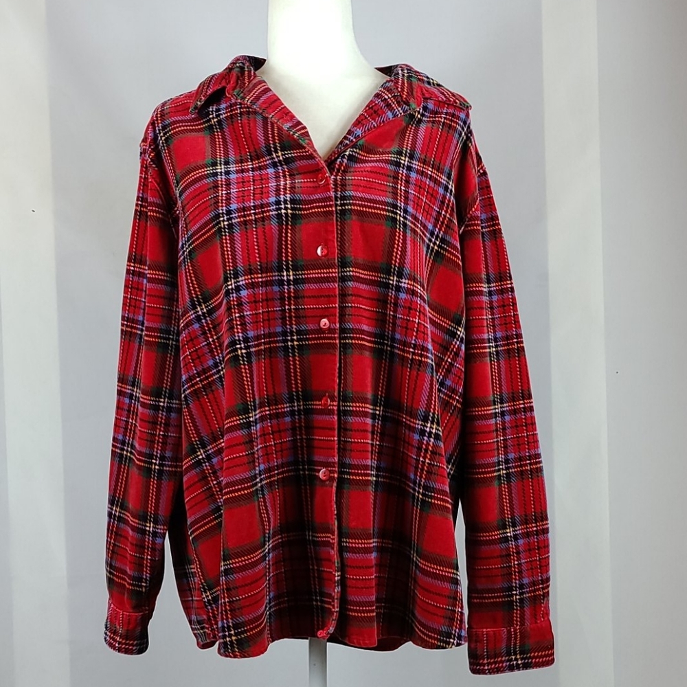 L.L.Bean Red Plaid Shirt